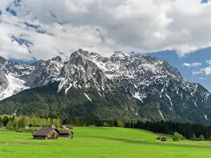 Snowmelt: The Karwendel Mountain Range near Mittenwald
