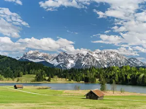 Geroldsee: The Karwendel Mountain Range near Mittenwald