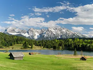 Geroldsee: The Karwendel Mountain Range near Mittenwald