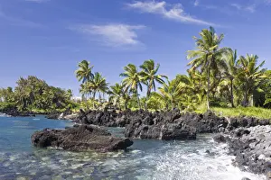 Ausblick: Keanae Point an der Strasse nach Hana, Maui, Hawaii