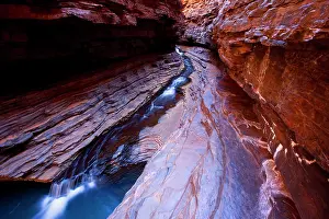 Terraced: Kermit's Pool - a stream is flowing down Hancock