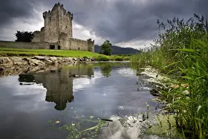 Lough: Killarney Castle on Lough Leane, Killarney, County