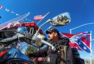 Motorcycle: Kingman, U.S. Route 66 (US 66 or Route 66), Arizona