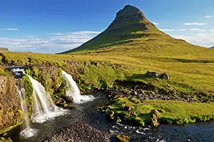 Pyramid: Kirkjufellsfoss Waterfall and Mount Kirkjufell