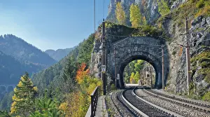 Breitenstein: Krauseltunnel on the Semmering railway line, Breitenstein