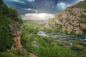 Croatia: Krka River Landscape, Krka National Park, Clouds