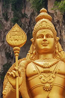 Haseltine: Kuala Lumpur, West Malaysia. Batu caves. The world's