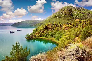 Turkish: K?yce iz (Koycegiz) Lake in K?yce iz-Dalyan Spec