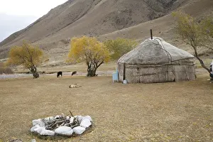 Tents: Kyrgyz yurts camp Mantich Kyrgyzstan