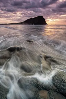 Howse: La Tejita Beach, cloudy sky, evening mood, La Tejita