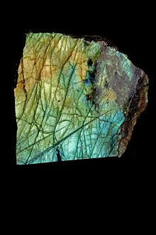Feldspar: Labradorite a feldspar material, polished