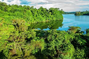 Surrounded: Lac Ravelobe surrounded by dense rainforest, Ankarafantsika