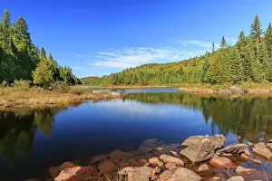 Tremblant: Lac Rossi, water reflection, Mont Tremblant National
