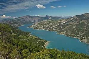 Reservoirs: Lac de Serre-Poncon huge reservoir Alpes de Haute