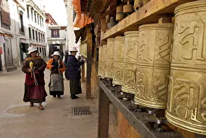 Brian Mcdairmant: Ladies Prayer Wheels - Lhasa Tibet