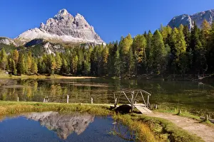 Cime: Lago d'Antorno - massif of the Tre Cime di Lavaredo