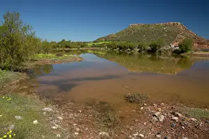 Crete: Lagoon nature reserve - protected site - at Hiona