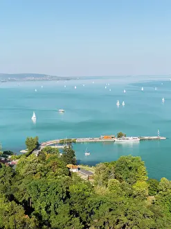 Yacht: Lake Balaton in Hungary, View from Tihany