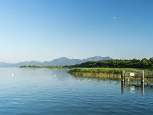 Yacht: Lake Chiemsee with the Bavarian Alps in