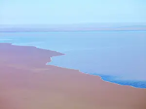 Eyre: Lake Eyre north South Australia. 2009 flood