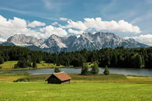 Geroldsee: Lake Geroldsee, near Mittenwald, Karwendel, Alps
