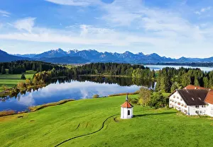 Halblech: Lake Hegratsrieder See, Hegratsried, near Halblech
