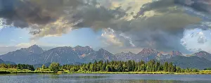 Foothills: Lake Hopfensee with Allgcu Alps, Hopfen am See