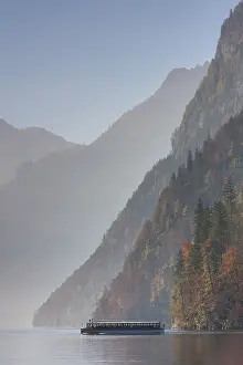 Koenigssee: Lake Koenigssee autumn as seen from Malerwinkel