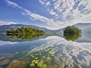 Islet: Lake Lauerz with Schwanau Island, Lauerz, Canton Schwyz