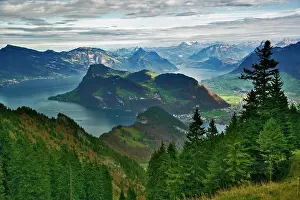 Surrounded: Lake Lucerne surrounded by the Alps and