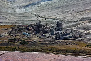 Rift: Lake Magadi in Kenya, TATA soda factory