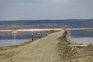 Paysage: Lake Magadi in Kenya, TATA soda factory