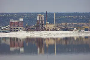 Paysage: Lake Magadi in Kenya, TATA soda factory