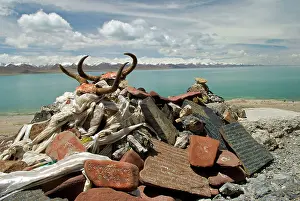 Carvings: Lake Namtso - Salt lake 4, 700m