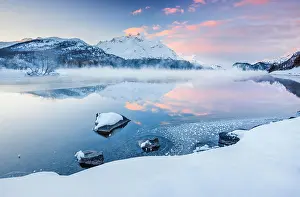Bernina: Lake Sils, Piz da la Margna, 3158 m, Switzerland