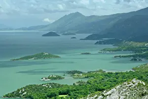 Skadar: Lake Skadar - embedded between mountains with marshland