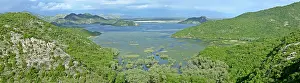 Skadar: Lake Skadar - embedded between mountains with marshland