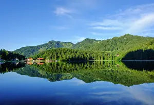 Mangfall: Lake Spitzingsee, town Spitzingsee, Mangfall mountains