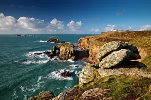 Longships: Land's End view looking towards Longships Lighthouse