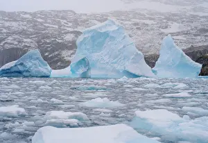 Iceberg: Landscape in the Cierva Cove at the Danco Coast of the