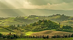 Tuscany: Landscape Crete Tuscany Panorama Italy