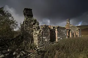 Derelict: Landscape. Derelict cottage, Elan vally, Mid Wales