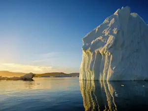 Greenland: Landscape with icebergs in the Sermilik (Sermiligaaq)