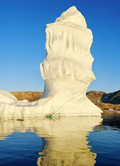 Greenland: Landscape with icebergs in the Sermilik (Sermiligaaq)