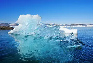 Greenland: Landscape with icebergs in the Sermilik (Sermiligaaq)