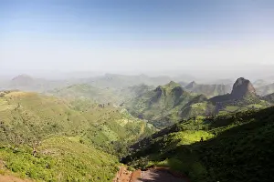 Basaltic: Landscape north of Gondar, Ethiopia