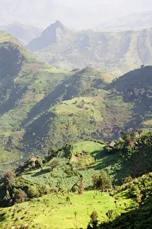 Basaltic: Landscape north of Gondar, Ethiopia