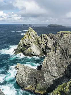 Stacks: Landscape in North Roe, the stormy peninsula