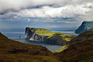 Faroe: Landscape overlooking the northeast coast of Eysturoy