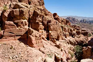 Wadi: Landscape from the path to the Monastery